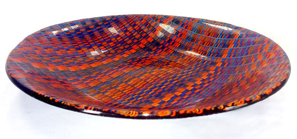 Jo Tricker woven fused glass bowls